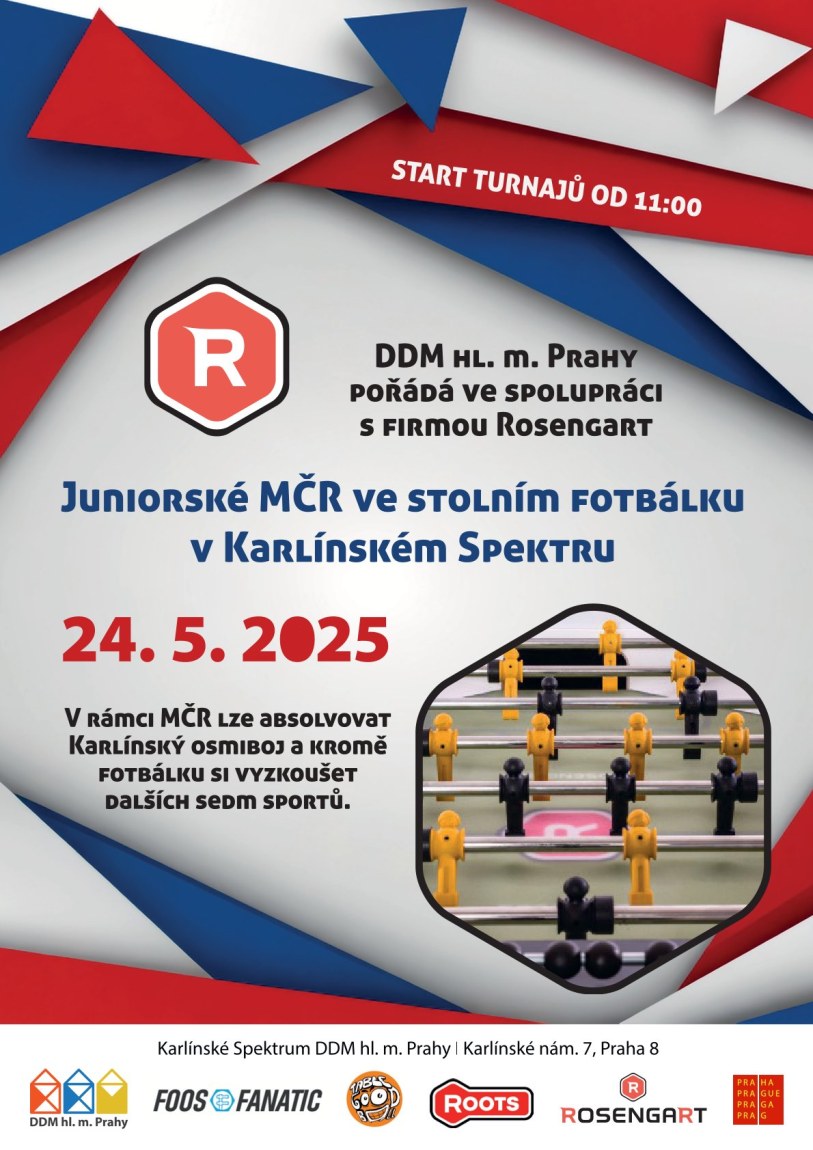 🧒 Juniorské Mistrovství ČR ve stolním fotbálku